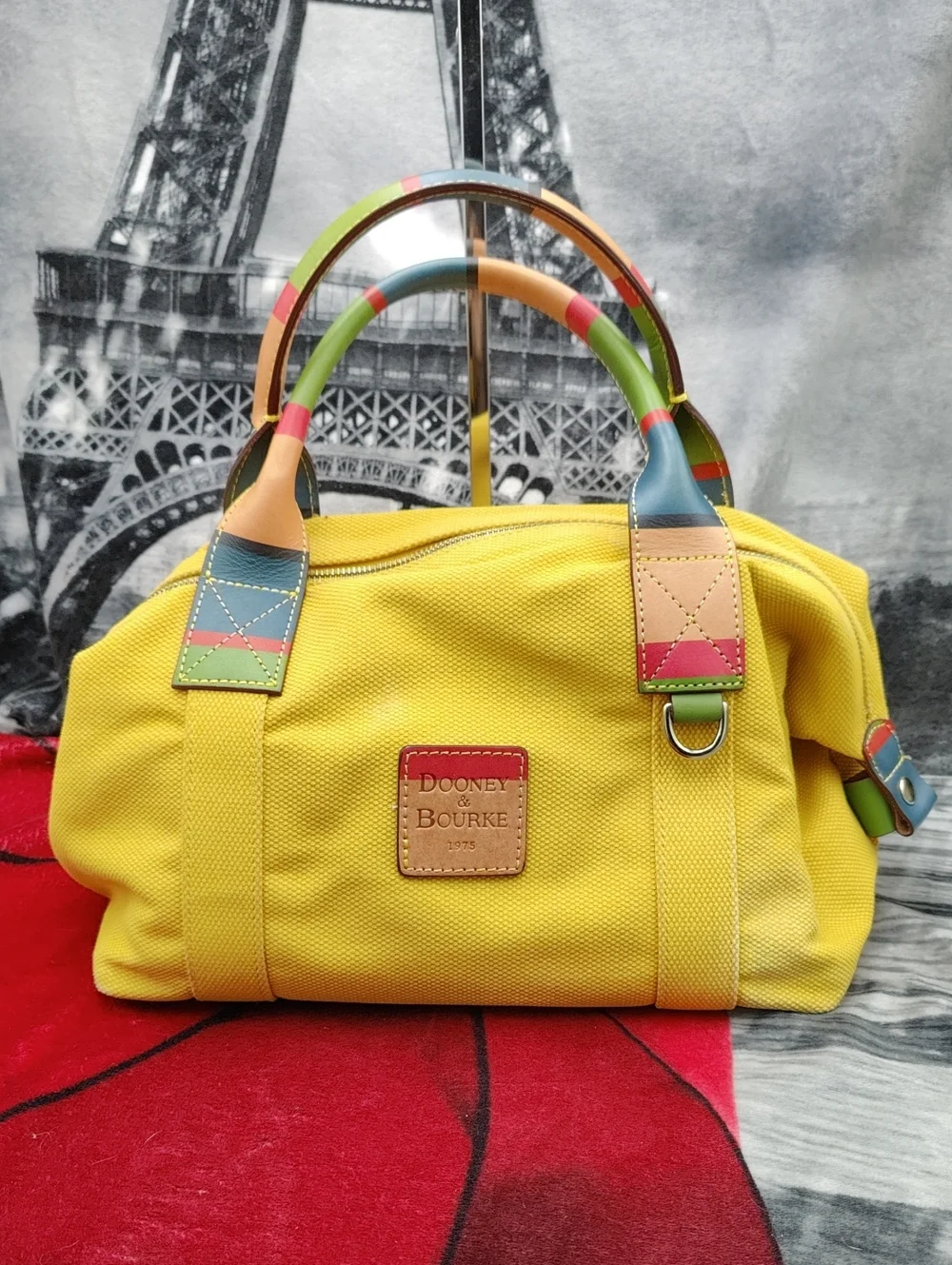 Dooney & Bourke Yellow Canvas Y2K Satchel